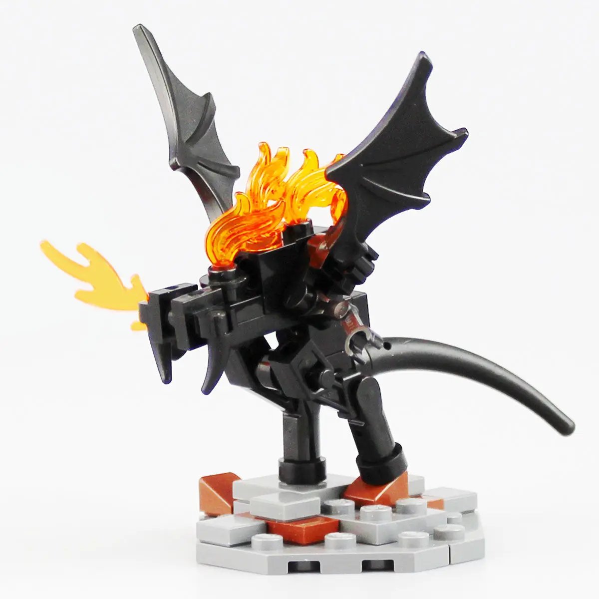 Mini Balrog custom LEGO building set by B3 Customs, featuring a detailed Lord of the Rings-themed LEGO sculpture of the Balrog.
