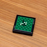 Custom printed Othello 2x2 tile by B3 Customs featuring a unique design on a black background with white and black discs.
