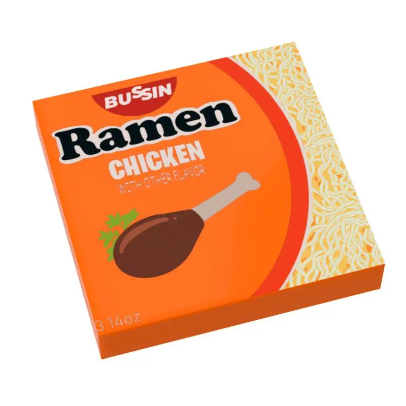 LEGO ramen noodles tile by B3 Customs, featuring detailed miniature ramen bowl made with LEGO bricks, perfect for custom LEGO projects.