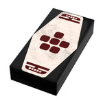 Red 6 Sabacc card tile made with LEGO parts by B3 Customs, featuring custom Star Wars design on a 1x2 LEGO tile.