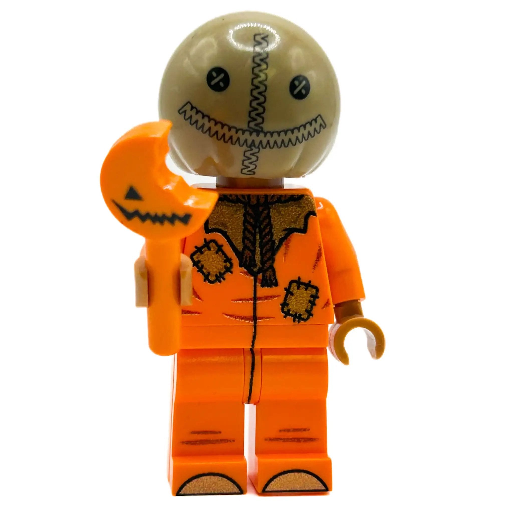 B3 Customs SAM horror movie minifig with detailed horror character design and accessories, perfect for horror fans and collectors.