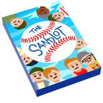 Lego-style Sandlot movie cover tile by B3 Customs featuring a colorful baseball scene and classic film artwork.