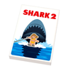 Custom LEGO Jaws 2 movie cover tile featuring Shark 2 from B3 Customs with detailed imagery.