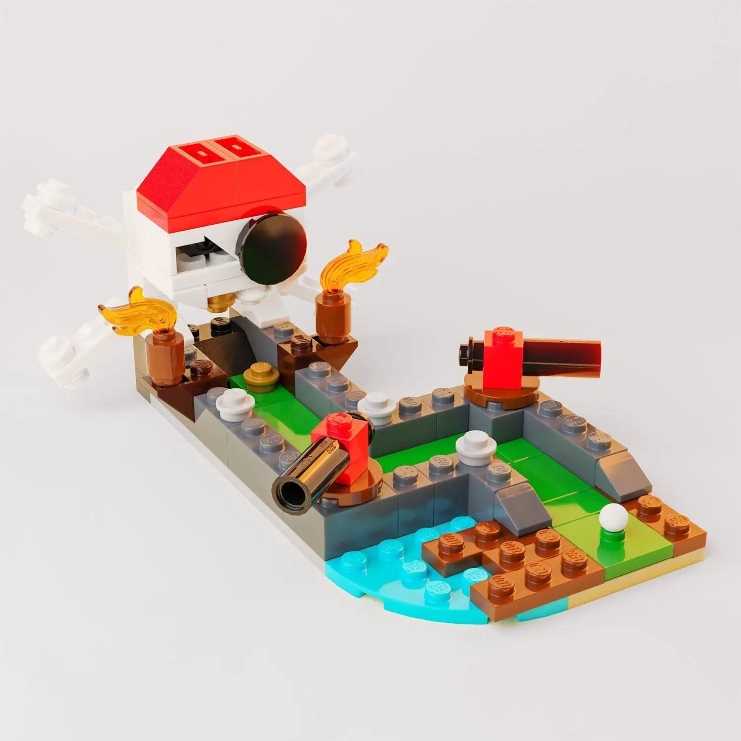 B3 Customs Skull Island mini golf hole featuring a detailed skull design for indoor or outdoor putt-putt golf courses.