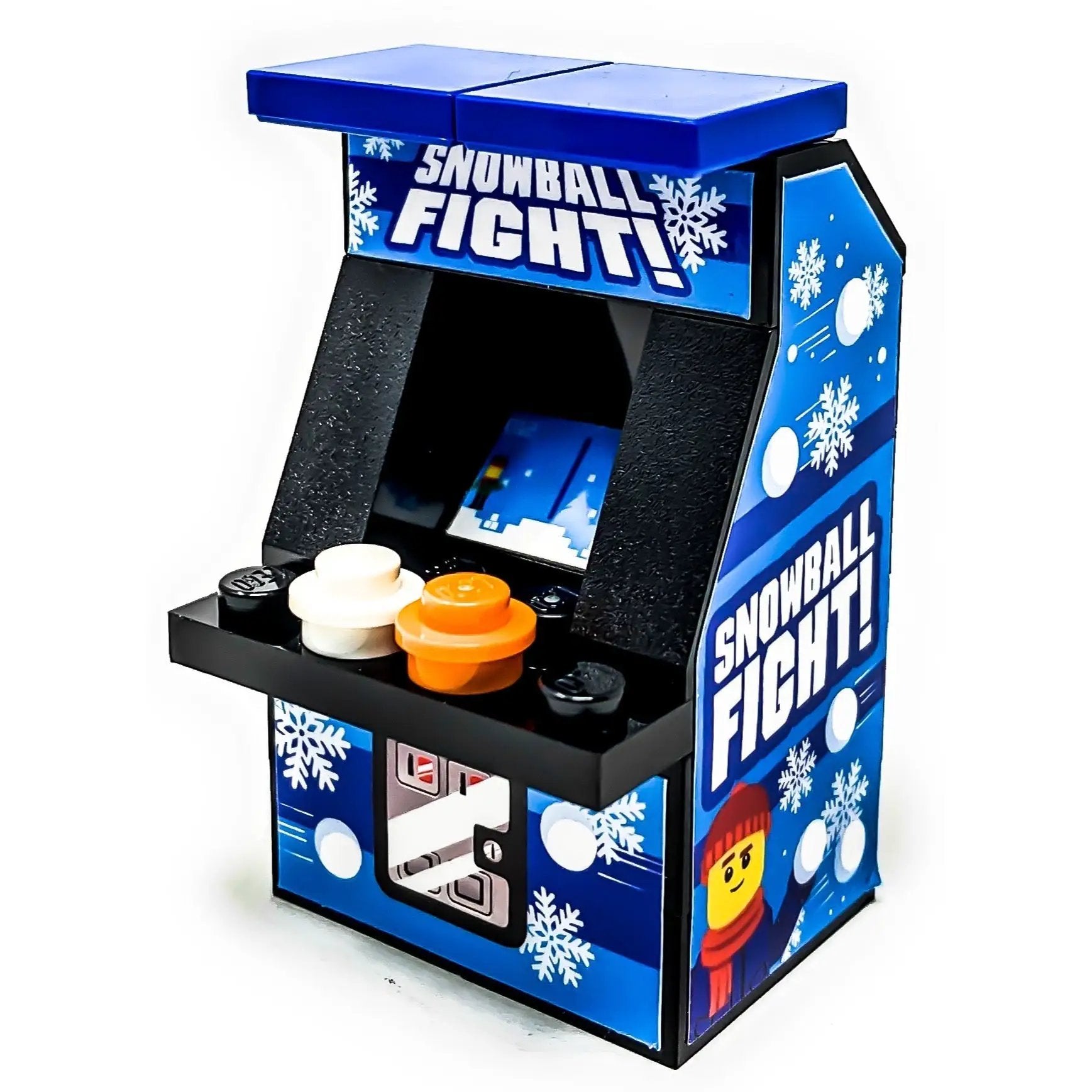 B3 Customs Snowball Fight Classic Arcade Machine with colorful game cabinet and control panel for arcade gaming fun