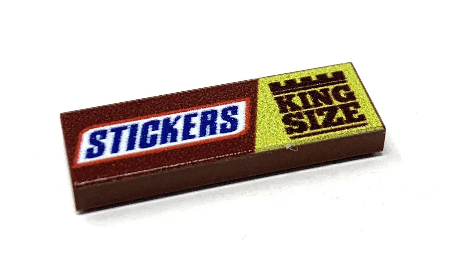 Printed King Size Candy Stickers by B3 Customs on 1x3 tiles, featuring colorful candy designs for decoration or crafts.