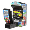 Custom LEGO Mario Kart racing arcade game by B3 Customs featuring a vibrant, detailed brick-built Mario Kart racing setup.