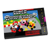LEGO Super Brickio Kart video game cover by B3 Customs featuring colorful Mario Kart-themed artwork on a 2x3 tile.