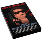 Custom LEGO Terminator movie cover tile by B3 Customs, featuring detailed Terminator-themed design on a 2x3 LEGO tile.