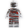 Michael Jordan as a mummy Minifig from B3 Customs, detailed LEGO-style figure with mummy bandages and basketball theme.