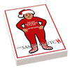 Custom LEGO Santa Claus clutch featuring a Christmas movie cover design, crafted by B3 Customs in a 2x3 tile format.