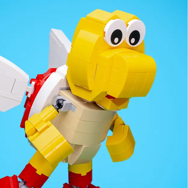 B3 Customs custom LEGO Flying Turtle Trooper instructions showing a detailed LEGO-built turtle with wings and military gear.