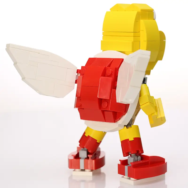 Detailed instructions for building the Custom Flying Turtle Trooper using LEGO parts by B3 Customs.