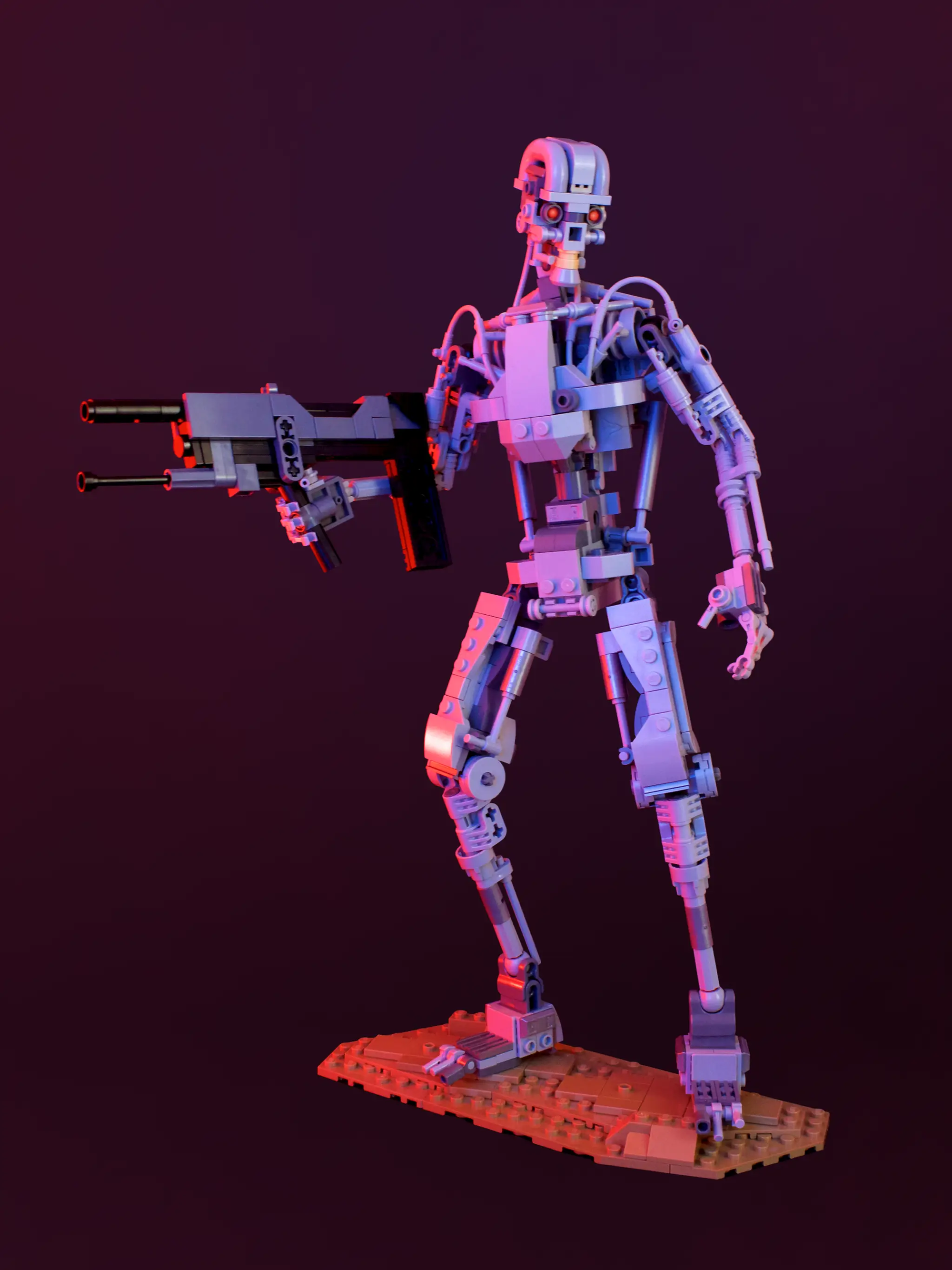 Instructions for building a Terminator T-800 custom MOC LEGO model by B3 Customs. Clear step-by-step assembly guide.