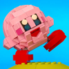 Kirby themed LEGO kit by B3 Customs featuring a custom-made Kirby figure built with LEGO parts.