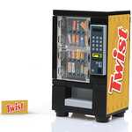 LEGO kit by B3 Customs featuring a Twist candy vending machine with detailed LEGO brick construction.