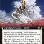 Myojin of Blooming Dawn (NEC-042) - Neon Dynasty Commander: (Extended Art)
