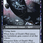 Tribute to Horobi // Echo of Death's Wail (PRE-124S) - Kamigawa: Neon Dynasty Promos: (fandfc, enchantment) Foil
