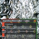 Lukka, Bound to Ruin (ONE-467) - Phyrexia: All Will Be One: (Showcase) (Borderless) Foil
