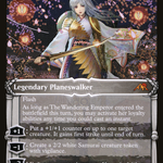 The Wandering Emperor (NEO-316) - Kamigawa: Neon Dynasty: (Showcase)