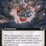 Temporary Lockdown (DMU-389) - Dominaria United: (Extended Art)