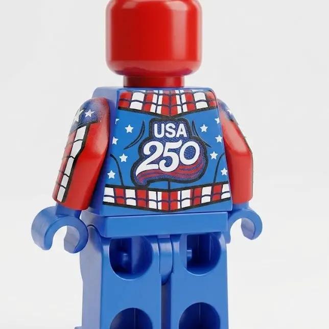 PATRIOTIC Spidey 250 Minifig by B3 Customs