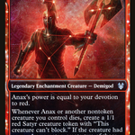 Anax, Hardened in the Forge (THB-264) - Theros Beyond Death: (enchantment, Showcase)