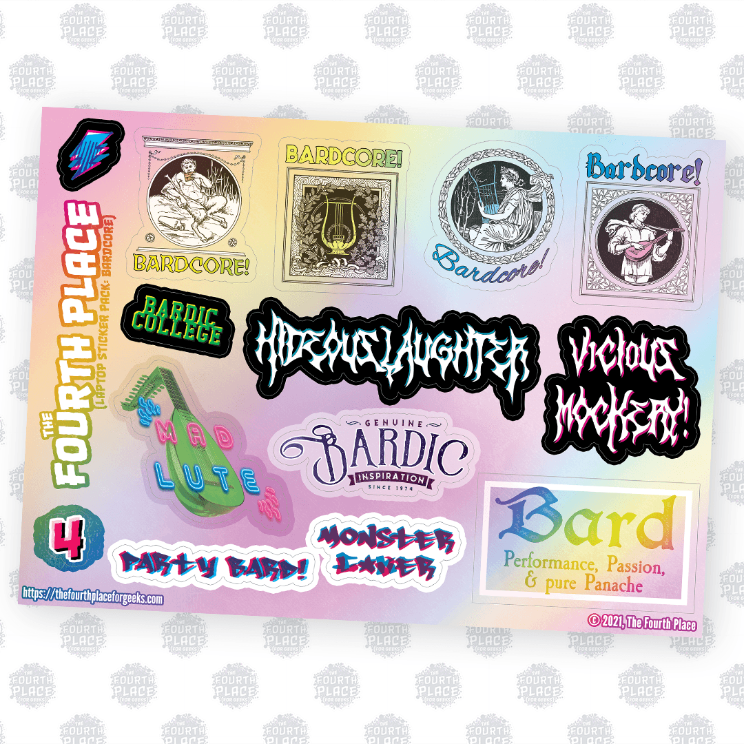 Bardcore! Stickers