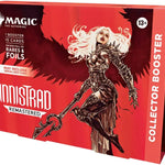 Magic: The Gathering Innistrad Remastered Collector Booster pack with 15 cards, featuring colorful card artwork and diverse Magic cards.
