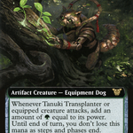 Tanuki Transplanter (NEC-072) - Neon Dynasty Commander: (Extended Art)