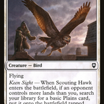 Scouting Hawk (CLB-041) - Commander Legends: Battle for Baldur's Gate