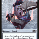Domri, Chaos Bringer Emblem (MED2-0R3) - Mythic Edition Tokens
