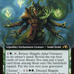 Shigeki, Jukai Visionary (NEO-480) - Kamigawa: Neon Dynasty: (Extended Art, enchantment)
