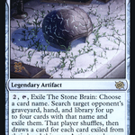 The Stone Brain (PRE-247S) - The Brothers' War Promos Foil