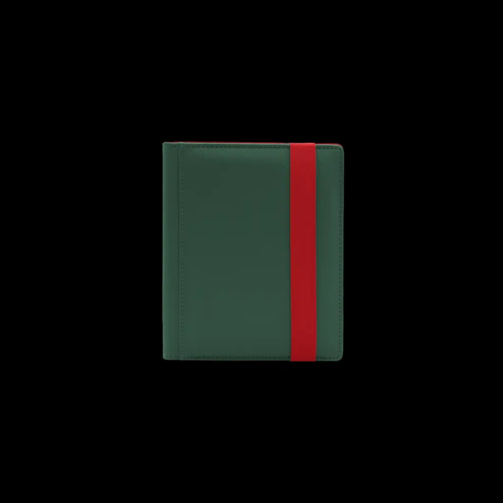 Green THE DEX BINDER 4 from THE MIGHTY HOBBY SHOP, featuring a sturdy design with adjustable rings for organizing trading cards.