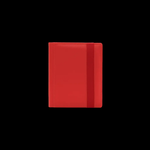 Red DEX PROTECTION DEX BINDER 4 by THE MIGHTY HOBBY SHOP with multiple card slots and secure closure.