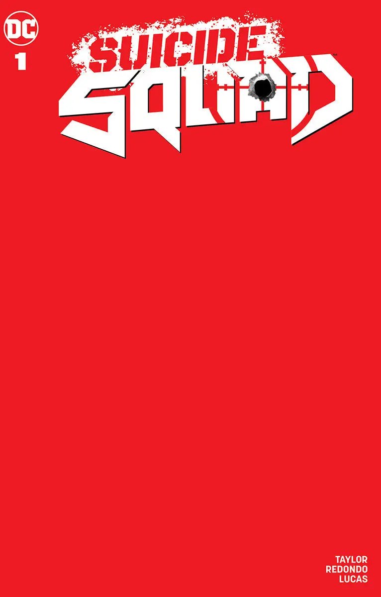 Suicide Squad #1 Unknown Comics Red Blank Exclusive Var (12/18/2019) by Unknown Comic Books