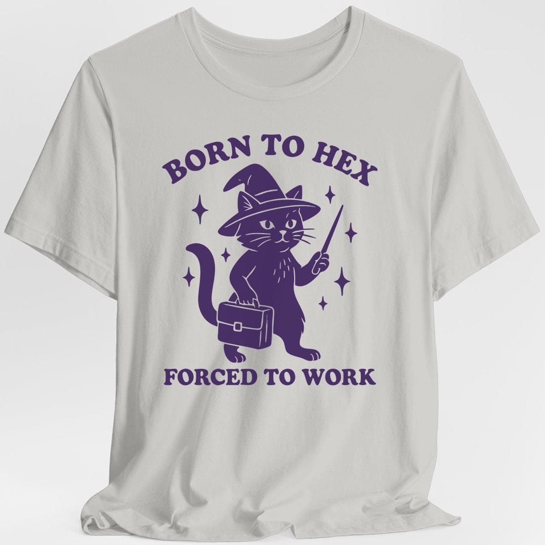 Born to Hex Forced to Work Cat T-Shirt