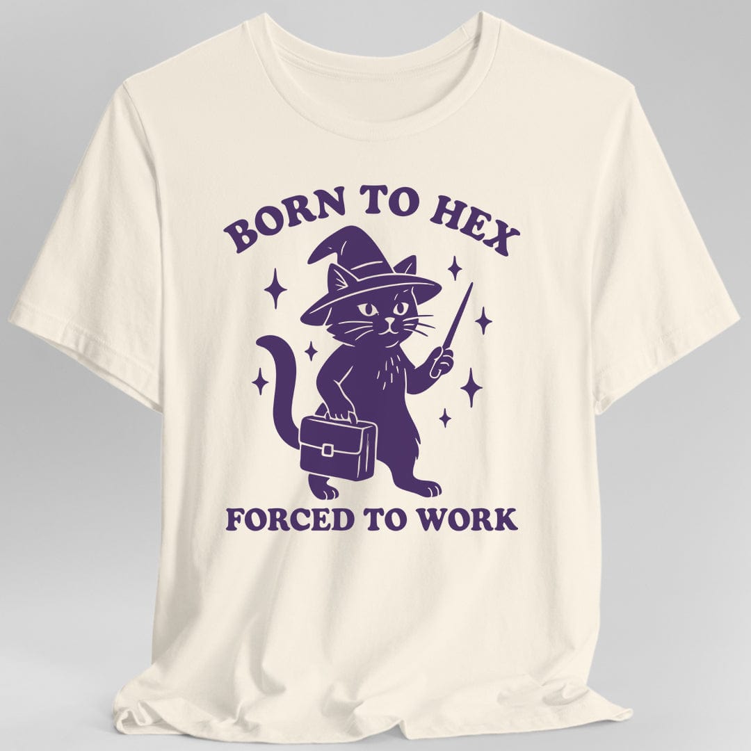 Born to Hex Forced to Work Cat T-Shirt