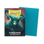 Box of turquoise Players' Choice matte sleeves in standard size by THE MIGHTY HOBBY SHOP, shown flat in the image.