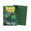 Forest green matte sleeves in standard size, featuring a flat box design, by THE MIGHTY HOBBY SHOP.