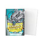 White classic Japanese size sleeves for trading cards, flat design with brand logo from THE MIGHTY HOBBY SHOP.