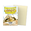 Ivory matte standard-size sleeve for trading cards, designed by THE MIGHTY HOBBY SHOP, shown flat in the image.