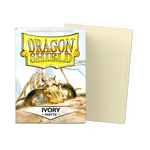 Ivory matte standard-size sleeve for trading cards, designed by THE MIGHTY HOBBY SHOP, shown flat in the image.