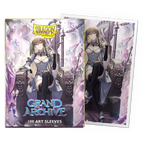 Flat image of Grand Archive Merlin, Kingslayer matte art sleeve in standard size, showcasing detailed fantasy artwork on collectible card sleeves.
