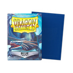 Blue matte standard size sleeves for trading cards from THE MIGHTY HOBBY SHOP, shown in a flat box image.