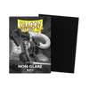 Black matte non-glare standard size sleeves for trading cards, shown in a flat box format.
