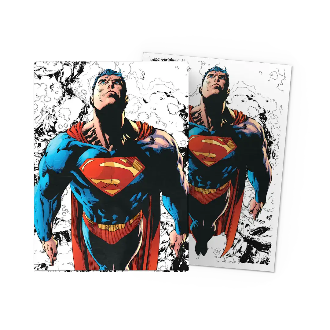 Superman Core (Color) - Matte Dual Art Sleeves - Standard Size by THE MIGHTY HOBBY SHOP