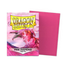 Pink diamond matte sleeves in standard size, featuring a sleek design, perfect for protecting trading cards.