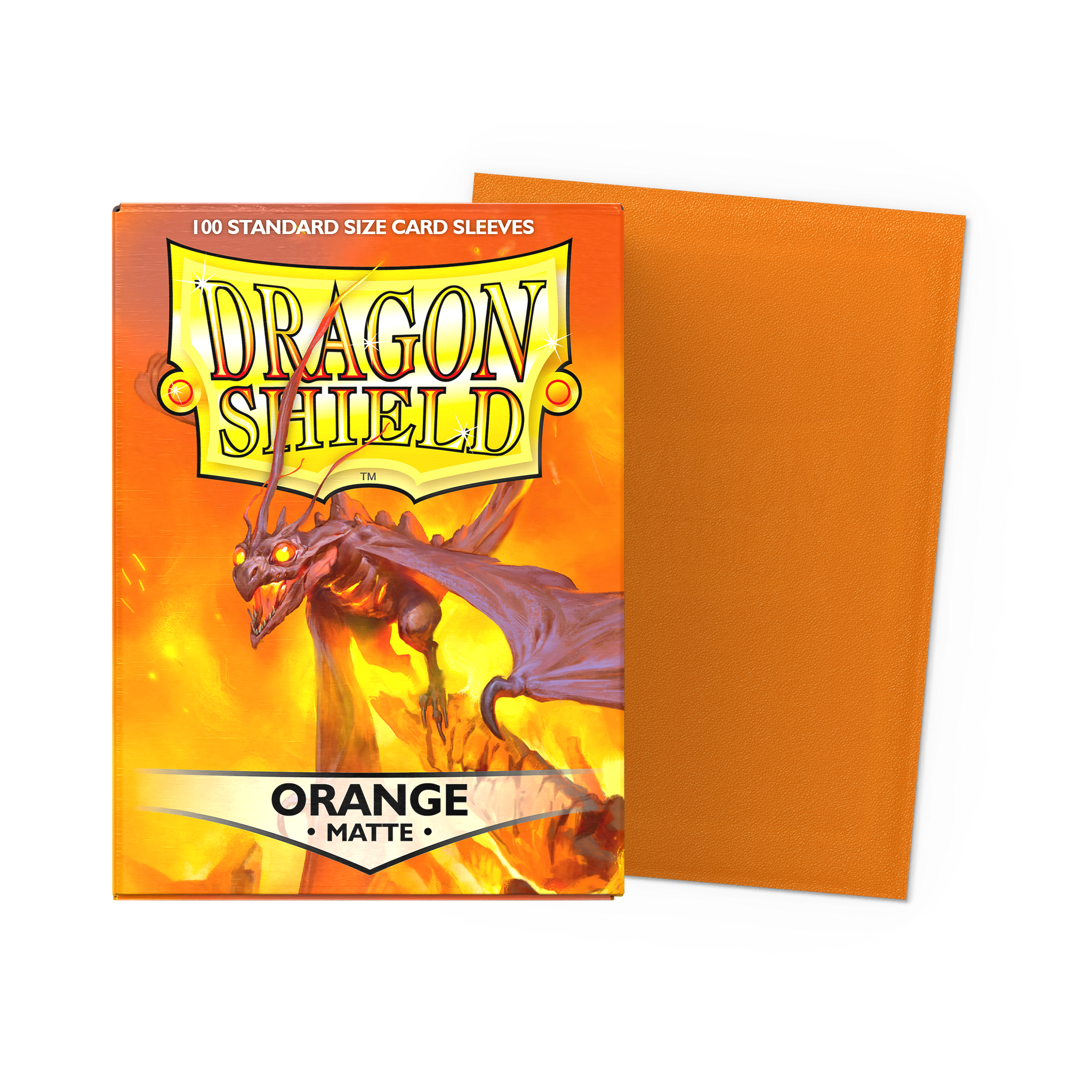 Orange - Matte Sleeves - Standard Size by THE MIGHTY HOBBY SHOP